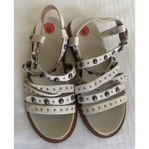 Frye Andora Concho Strappy Sandals Size 6 Embellished Leather Multi-Strap